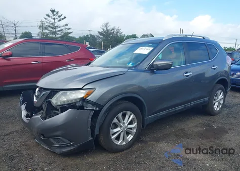 2015 Nissan Rogue Sv z USA, uszkodzony, nr VIN 5N1AT2MV8FC926694